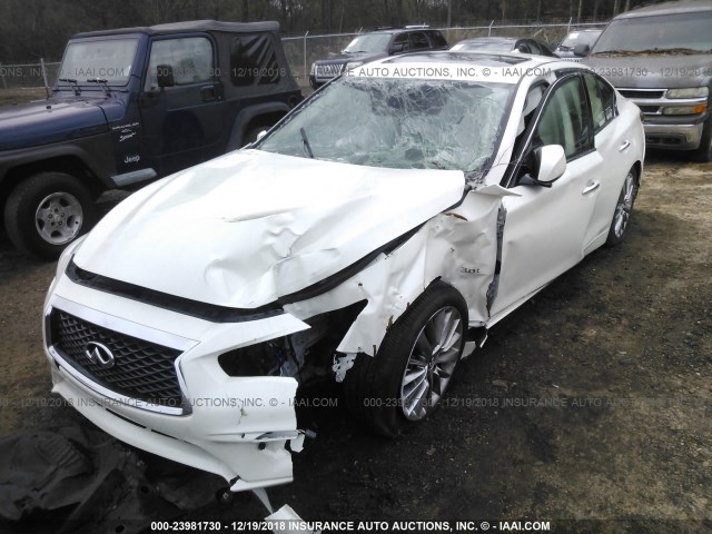 JN1EV7AR6JM431355 - 2018 INFINITI Q50 LUXE/SPORT WHITE photo 6