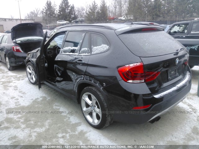 WBAVM5C53DVV89520 - 2013 BMW X1 XDRIVE35I BLACK photo 3