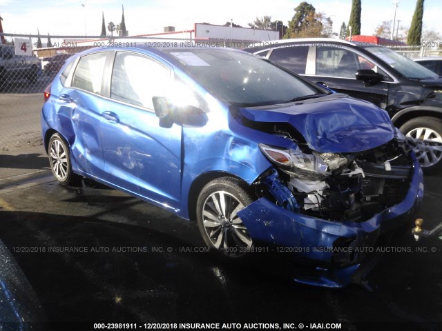 JHMGK5H95HS011731 - 2017 HONDA FIT EX/EXL BLUE photo 1