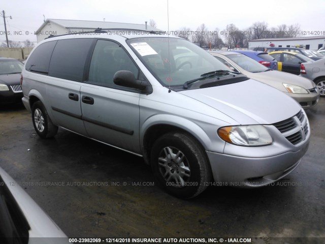 1D4GP24R55B142695 - 2005 DODGE GRAND CARAVAN SE SILVER photo 1