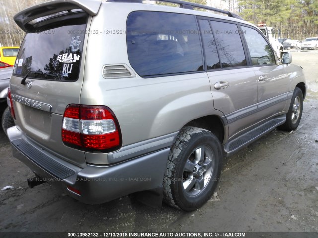 JTEHT05J662086760 - 2006 TOYOTA LAND CRUISER  GOLD photo 4