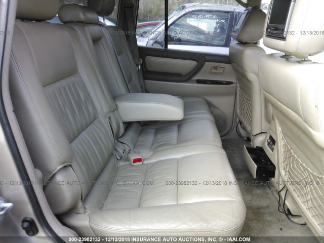 JTEHT05J662086760 - 2006 TOYOTA LAND CRUISER  GOLD photo 8