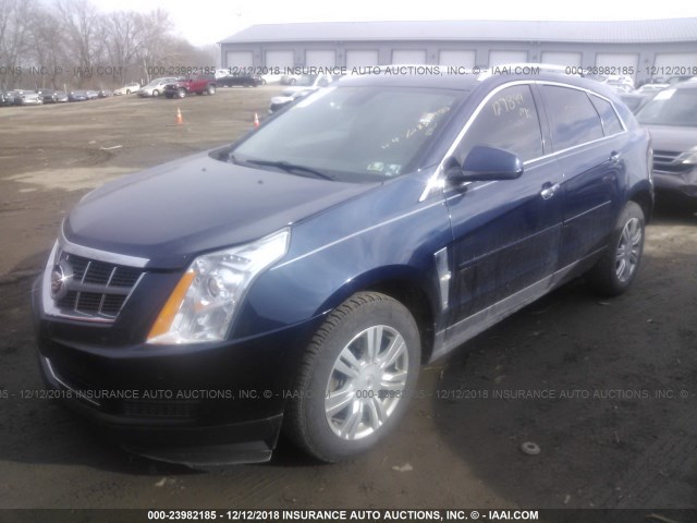 3GYFNDEY4AS510518 - 2010 CADILLAC SRX LUXURY COLLECTION BLUE photo 2