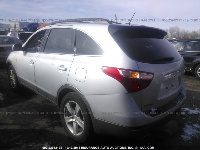 KM8NU13C27U010825 - 2007 HYUNDAI VERACRUZ GLS/SE/LIMITED GRAY photo 3