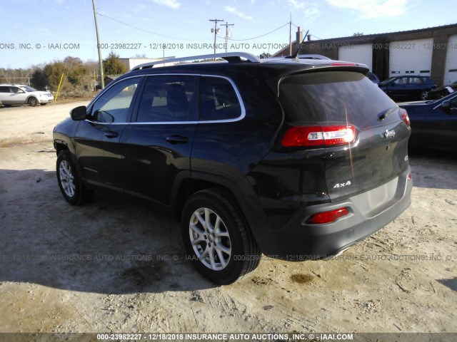 1C4PJMCS3FW691532 - 2015 JEEP CHEROKEE LATITUDE BLACK photo 3