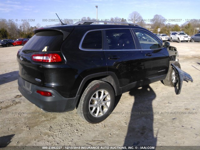 1C4PJMCS3FW691532 - 2015 JEEP CHEROKEE LATITUDE BLACK photo 4