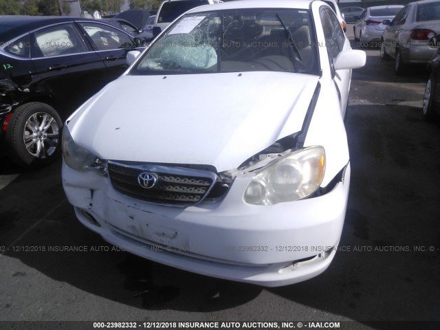 1NXBR32EX8Z972875 - 2008 TOYOTA COROLLA CE/LE/S WHITE photo 6