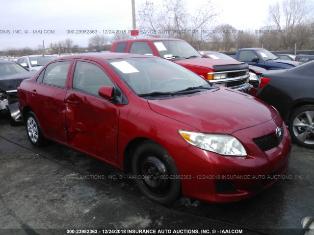 1NXBU4EE8AZ201000 - 2010 TOYOTA COROLLA S/LE/XLE RED photo 1