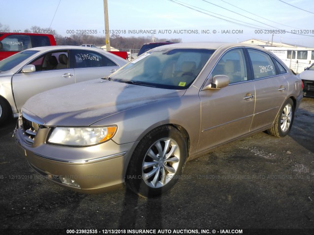 KMHFC46F06A120822 - 2006 HYUNDAI AZERA SE/LIMITED TAN photo 2