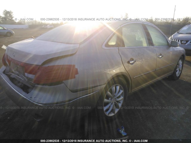 KMHFC46F06A120822 - 2006 HYUNDAI AZERA SE/LIMITED TAN photo 4