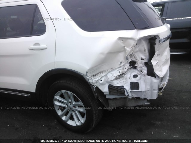 1FM5K7DH8GGD28854 - 2016 FORD EXPLORER XLT WHITE photo 6