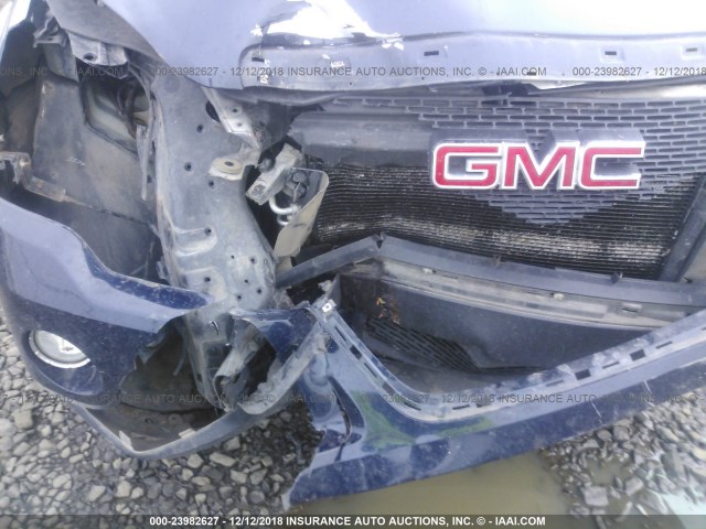 1GKKVPED0CJ229425 - 2012 GMC ACADIA SLE BLUE photo 6