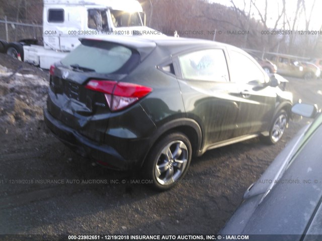 3CZRU6H33JG701233 - 2018 HONDA HR-V LX GREEN photo 4