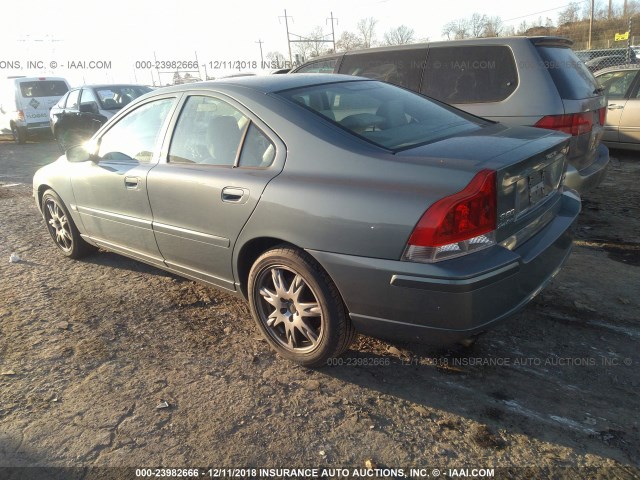 YV1RH592352431147 - 2005 VOLVO S60 2.5T GREEN photo 3