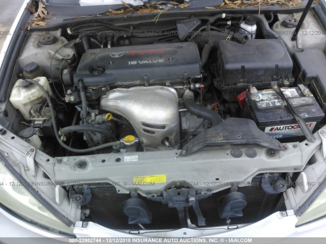 4T1BE32K15U552175 - 2005 TOYOTA CAMRY LE/XLE/SE SILVER photo 10