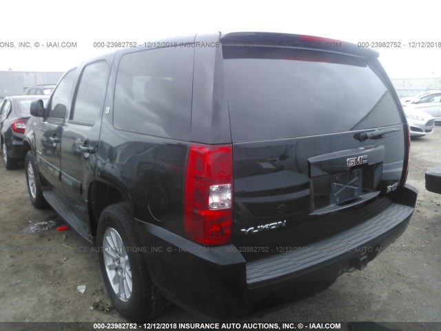 1GKFC135X8R213323 - 2008 GMC YUKON HYBRID BLACK photo 3