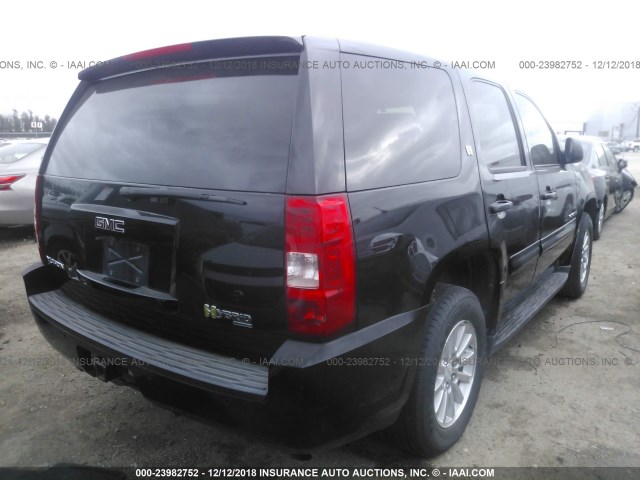 1GKFC135X8R213323 - 2008 GMC YUKON HYBRID BLACK photo 4