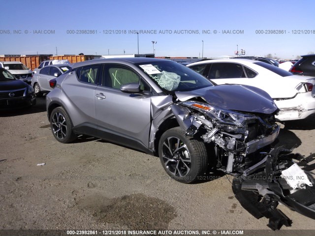 JTNKHMBX7K1015297 - 2019 TOYOTA C-HR XLE/LE/LIMITED SILVER photo 1