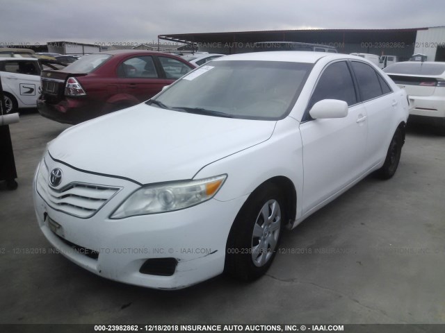 4T1BF3EK8BU774135 - 2011 TOYOTA CAMRY SE/LE/XLE WHITE photo 2