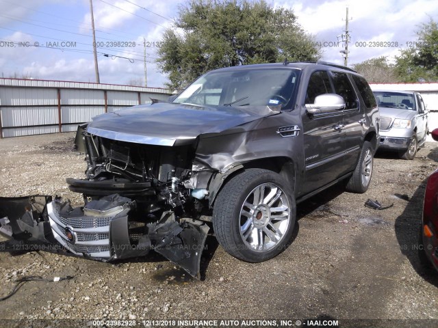 1GYS3DEF4DR149074 - 2013 CADILLAC ESCALADE PLATINUM BROWN photo 2