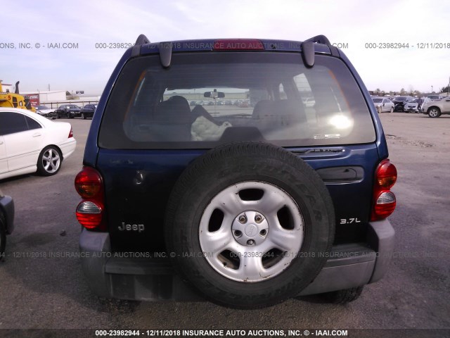 1J4GK48K53W513049 - 2003 JEEP LIBERTY SPORT/FREEDOM BLUE photo 6