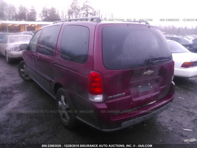 1GNDV23L35D289662 - 2005 CHEVROLET UPLANDER LS RED photo 3