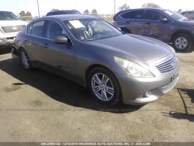 JN1CV6APXBM502509 - 2011 INFINITI G37 SPORT GRAY photo 1