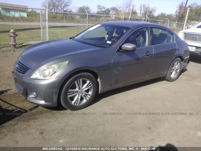 JN1CV6APXBM502509 - 2011 INFINITI G37 SPORT GRAY photo 2