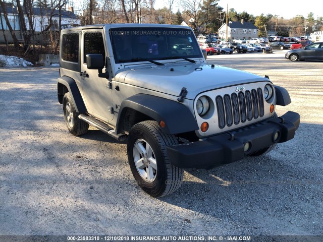 1J4FA24197L115317 - 2007 JEEP WRANGLER X SILVER photo 1