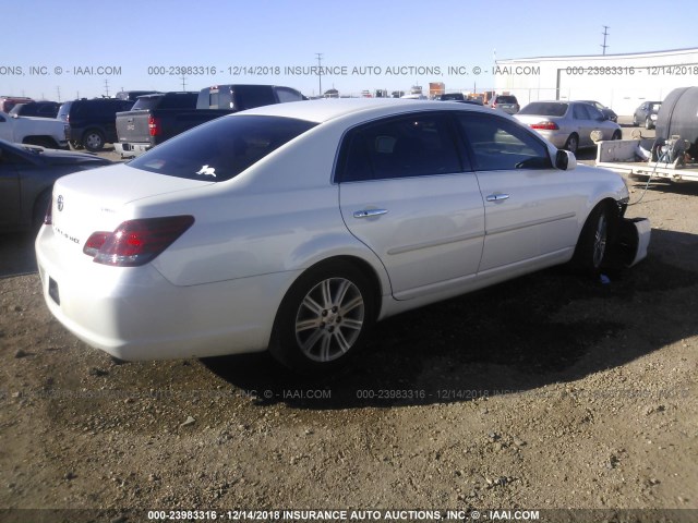 4T1BK36B48U270801 - 2008 TOYOTA AVALON XL/XLS/TOURING/LIMITED WHITE photo 4