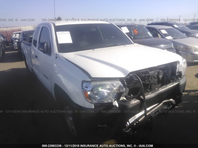 5TFTX4CN7FX060087 - 2015 TOYOTA TACOMA ACCESS CAB WHITE photo 1