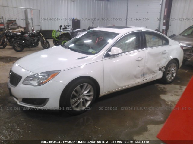 2G4GN5EX5F9241842 - 2015 BUICK REGAL PREMIUM WHITE photo 2