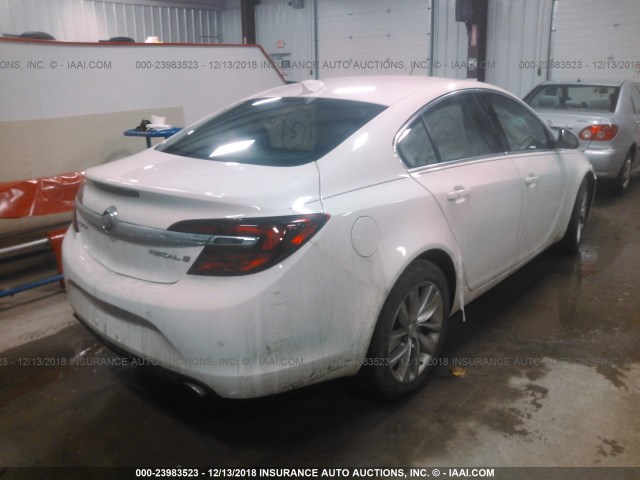 2G4GN5EX5F9241842 - 2015 BUICK REGAL PREMIUM WHITE photo 4