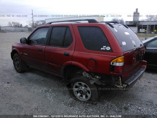 4S6CK58W1X4414861 - 1999 HONDA PASSPORT EX/LX RED photo 3