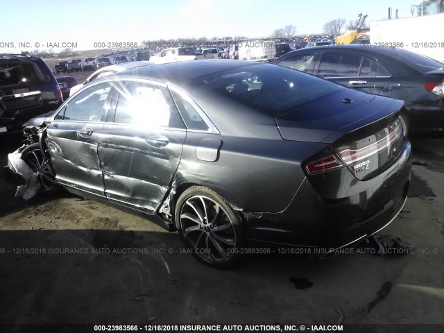 3LN6L5F92JR602481 - 2018 LINCOLN MKZ RESERVE GRAY photo 3