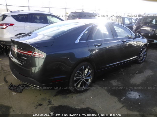 3LN6L5F92JR602481 - 2018 LINCOLN MKZ RESERVE ნაცრისფერი ფოტო 4
