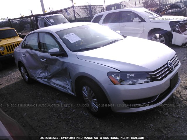 1VWAT7A32FC069225 - 2015 VOLKSWAGEN PASSAT S SILVER photo 1