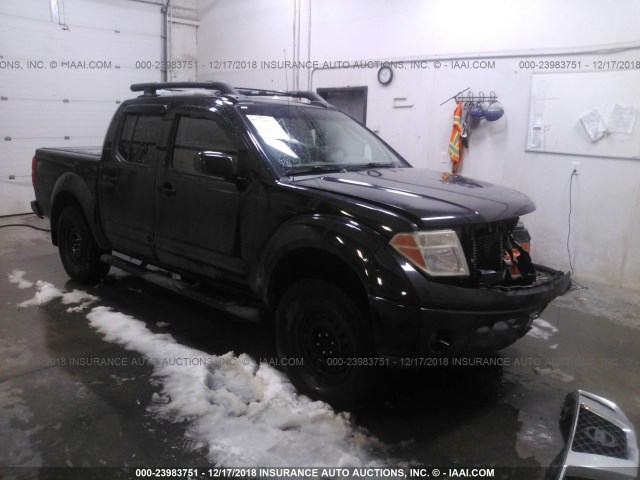 1N6AD07W35C445354 - 2005 NISSAN FRONTIER CREW CAB LE/SE/OFF ROAD BLACK photo 1