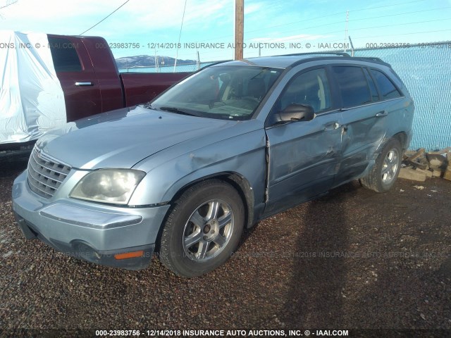 2C8GF68494R506041 - 2004 CHRYSLER PACIFICA Light Blue photo 2