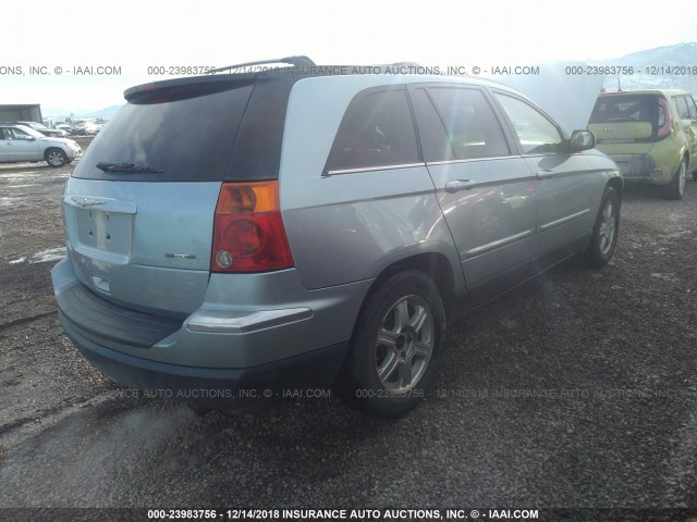 2C8GF68494R506041 - 2004 CHRYSLER PACIFICA Light Blue photo 4