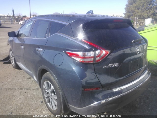 5N1AZ2MGXJN186899 - 2018 NISSAN MURANO S/SL/SV/PLATINUM GREEN photo 3