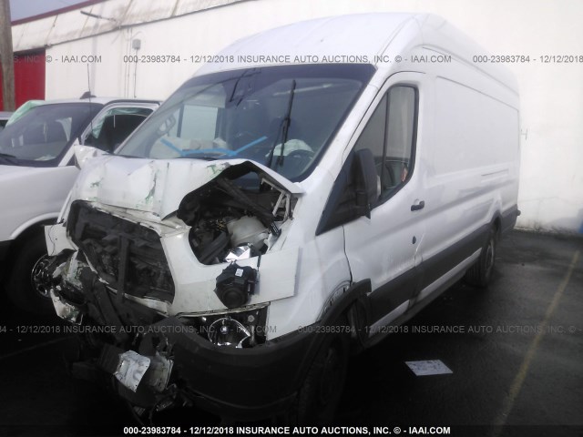 1FTBW3XV1HKA72139 - 2017 FORD TRANSIT T-350 WHITE photo 2