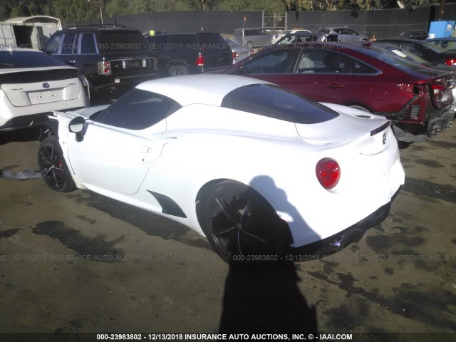 ZARBAAA4XFM168118 - 2015 ALFA ROMEO 4C WHITE photo 3