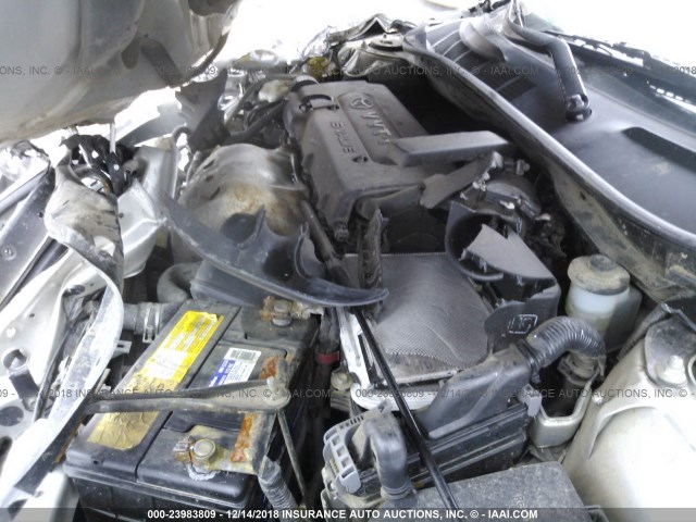 4T1BE46K68U250207 - 2008 TOYOTA CAMRY CE/LE/XLE/SE SILVER photo 10