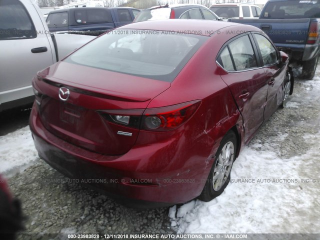 JM1BM1V71E1149642 - 2014 MAZDA 3 TOURING RED photo 4