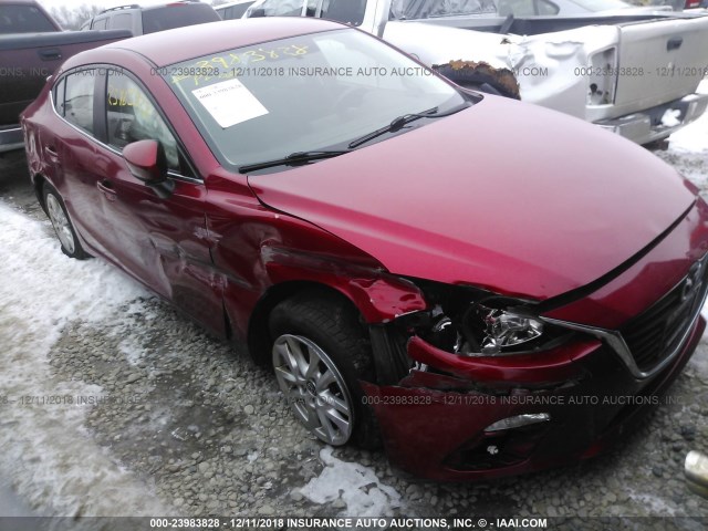 JM1BM1V71E1149642 - 2014 MAZDA 3 TOURING RED photo 6