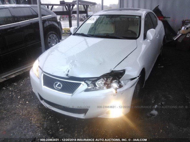 JTHBF5C27B5141718 - 2011 LEXUS IS 250 WHITE photo 6