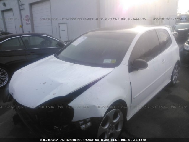 WVWEV71K66W150913 - 2006 VOLKSWAGEN NEW GTI WHITE photo 2