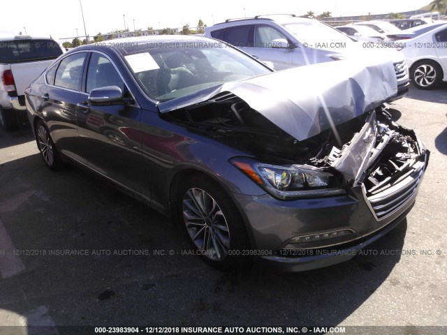 KMHGN4JE3GU136459 - 2016 HYUNDAI GENESIS 3.8L GRAY photo 1