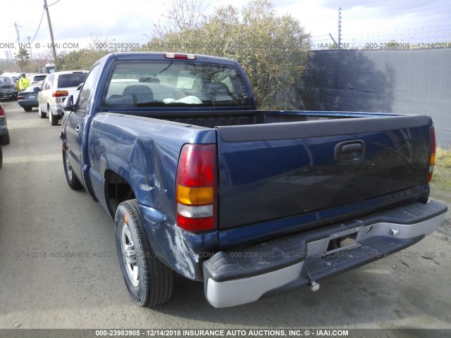 1GCEC14W81Z275517 - 2001 CHEVROLET SILVERADO C1500 BLUE photo 3